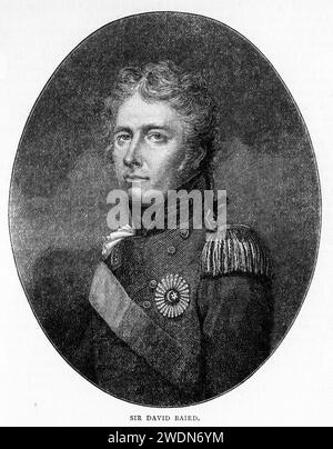 Portrait du général Sir David Baird, 1e baronnet, de Newbyth, GCB (1757 – 1829) officier de l'armée britannique. Banque D'Images