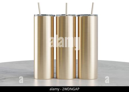 Gobelet moulant de 20 oz pour sublimation. rendu 3d. Banque D'Images