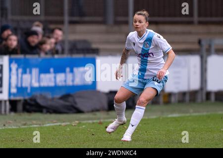 Dratford, Royaume-Uni. 21 janvier 2024. Princes Park, Dartford, Angleterre, janvier 21 2024 Ria Percival, milieu de terrain de Crystal Palace (23) lors du match de championnat FA Womens entre London City Lionesses et Crystal Palace à Princes Park, Dartford, Angleterre (Stephen Flynn/SPP) crédit : SPP Sport Press photo. /Alamy Live News Banque D'Images