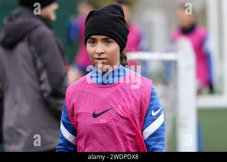 Halifax, Royaume-Uni. 21 janvier 2024. Calderdale College, Halifax, Angleterre, 21 janvier 2024 : Ellie White (10 Halifax) avant le match de la coupe du comté de West Riding contre Knaresborough Town à Halifax, Angleterre le 21 janvier 2024. (Sean Chandler/SPP) crédit : SPP Sport Press photo. /Alamy Live News Banque D'Images