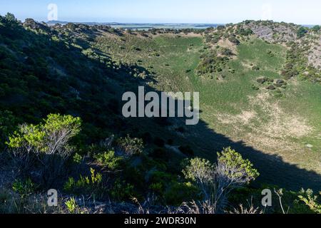 Cratère volcanique du mont Schank, mont Gambier, Australie méridionale Banque D'Images