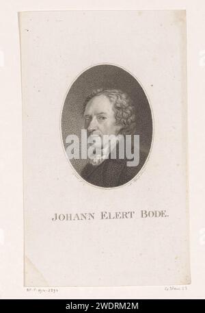 Portrait van Johann Elert Bode, Johann Friedrich Bolt, d'après Franz Gareis, 1800 exemplaires du papier berlinois personnages historiques Banque D'Images