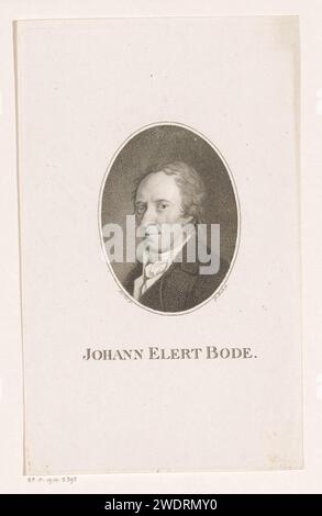 Portrait van Johann Elert Bode, Johann Friedrich Bolt, d'après Franz Gareis, v. 1800 print Berlin paper Historical persons Banque D'Images