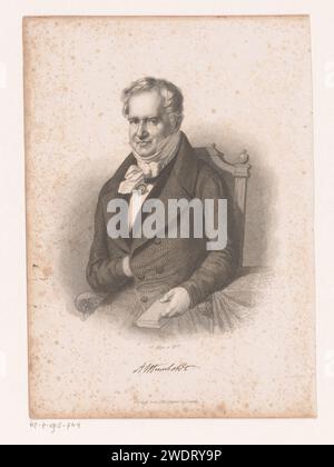 PortraT van Alexander von Humboldt, August Weger, 1849 - 1892 print Leipzig papier gravure sur acier personnages historiques Banque D'Images
