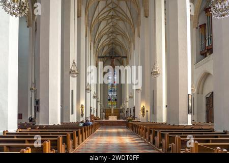 Innenraum der Frauenkirche in München, Bayern, Deutschland, Europa | Frauenkirche - Cathédrale notre-Dame - intérieur de l'église, Munich, Bavière, Banque D'Images