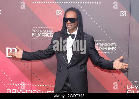 Bayerischer Filmpreis 2023 Fabrice Morvan. Verleihung des 45. Bayerischen Filmpreises 2023 am 19.01.2024 im Prinzregententheater à Münche. Bayern, Deutschland. *** Prix du film bavarois 2023 Fabrice Morvan Présentation du Prix du film bavarois 45 2023 le 19 01 2024 au Prinzregententheater de Munich en Bavière, Allemagne Banque D'Images