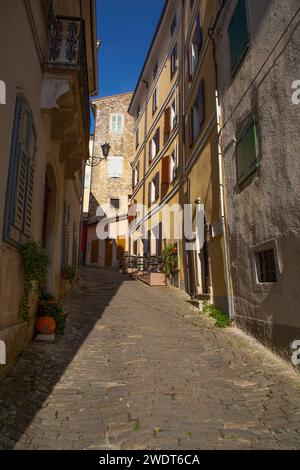 Scène de rue, Motovun, Istrie centrale, Croatie, Europe Banque D'Images