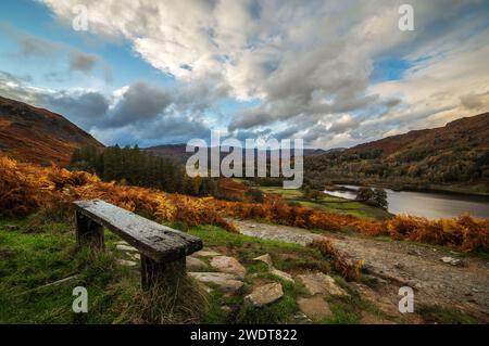 Couleurs d'automne de Rydal Water dans le parc national Lake District, site du patrimoine mondial de l'UNESCO, Cumbria, Angleterre, Royaume-Uni, Europe Banque D'Images