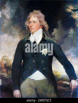 George IV (1762-1830) en tant que prince de Galles, plus tard roi George IV du Royaume-Uni et de Hanovre (1820-1830), portrait à l'huile sur toile de John Hoppner, 1792 Banque D'Images