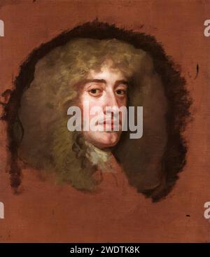 Roi Jacques II d'Angleterre et VII d'Écosse (1633-1701), règne de 1685 à 1688, portrait peint à l'huile sur toile par Sir Peter Lely, 1665-1670 Banque D'Images