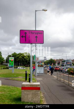 GLASGOW, ÉCOSSE - 27 JUILLET 2014 : Toryglen pendant les Jeux du Commonwealth de Glasgow en 2014. Banque D'Images