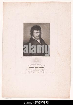 PortraT van Ernst Emil Hoffmann, Ferdinand Bahmann, d'après Johann Georg Heinrich Bofen, 1829 - c. 1840 estampe Legal Sighter : contemporains n ° 60 (III millésime). Imprimeur : GermanyPublisher : Hildburghausen gravure sur papier acier personnes historiques Banque D'Images