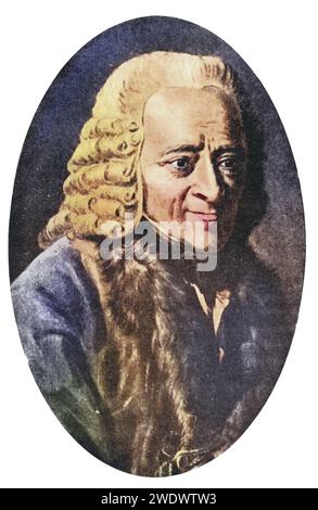 Voltaire, pseudonyme de François-Marie Arouet, 1694-1778. Französischer Schriftsteller und Philosoph. AUS dem Buch The Masterpiece Library of Short Stories volume 3 French., Historisch, digital restaurierte Reproduktion von einer Vorlage aus dem 19. Jahrhundert, Date d'enregistrement non indiquée Banque D'Images