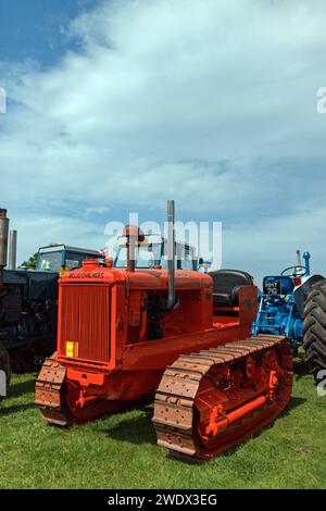 Tracteur à chenilles Allis Chalmers. Salon Chipping Steam 2018. Banque D'Images