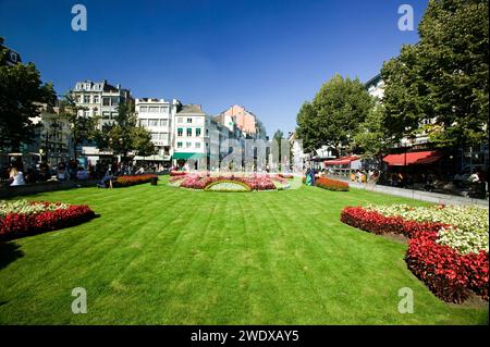 La place de la Cathédrale, la place Cathédrale, Liège, Belgique, Europe Banque D'Images