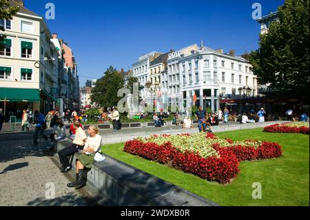 La place de la Cathédrale, la place Cathédrale, Liège, Belgique, Europe Banque D'Images