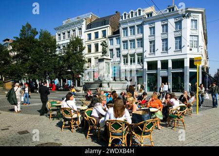 La place de la Cathédrale, la place Cathédrale, Liège, Belgique, Europe Banque D'Images