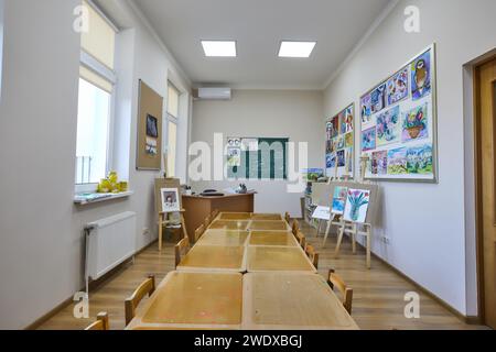 dessin, tableaux et photos de classe scolaire. Photo de haute qualité Banque D'Images