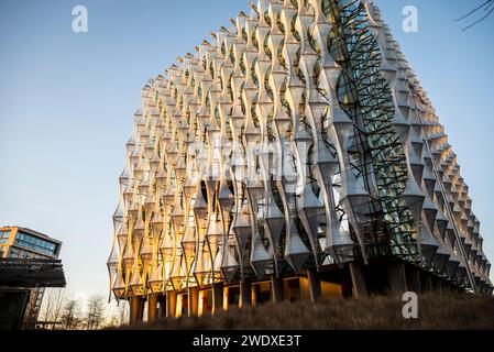 Ambassade des États-Unis d'Amérique, région de Nine Elms, Vauxhall, Londres, Angleterre, ROYAUME-UNI Banque D'Images