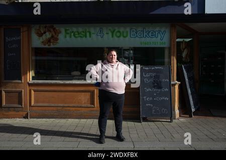 La ville de Kirby à Ashfield, qui est dans la circonscription du député conservateur et vice-président Lee Anderson. Baker Sara Lynch. Banque D'Images