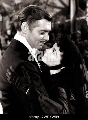 Photo de Clark Gable et Vivien Leigh dans en emporte le vent Banque D'Images