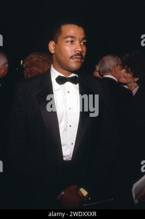 **PHOTO DE FICHIER** Dexter Scott King est décédé. Dexter King à l'AFI hommage à David Wolper - 2 mai 1990 à Lowe's Santa Monica Hotel à Santa Monica, Californie crédit : Ralph Dominguez/MediaPunch crédit : MediaPunch Inc/Alamy Live News Banque D'Images