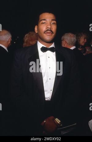 **PHOTO DE FICHIER** Dexter Scott King est décédé. Dexter King à l'AFI hommage à David Wolper - 2 mai 1990 à Lowe's Santa Monica Hotel à Santa Monica, Californie crédit : Ralph Dominguez/MediaPunch crédit : MediaPunch Inc/Alamy Live News Banque D'Images