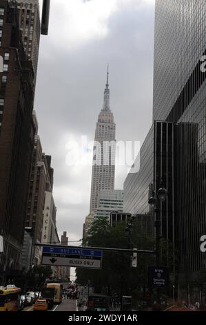 MANHTTAN/NEW YORK CITY / NEW YORK /USA/04.JUIN 2018 Emprie State Building se trouve dans le quartier financier de Manhattan, à New York, USA . Photo.Francis Dean / Deanpictures. Banque D'Images