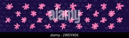 Doodle de fleur dessiné à la main, icône de printemps abstraite et mignonne. Style griffonné pour des designs charmants. Illustration vectorielle plate isolée sur fond blanc. Illustration de Vecteur