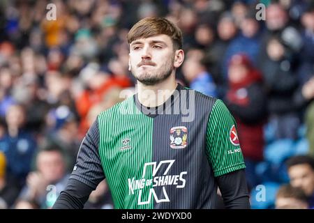 Sheffield, Royaume-Uni. 20 janvier 2024. Le défenseur de Coventry City Liam Kitching (15 ans) lors du Sheffield Wednesday FC contre Coventry City FC au Hillsborough Stadium, Sheffield, Royaume-Uni, le 20 janvier 2024 Credit : Every second Media/Alamy Live News Banque D'Images