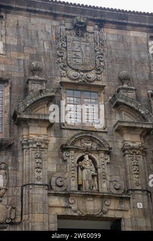 musée du peuple galicien ( museo do pobo galego situé dans l'ancien couvent de Santo Domingo de Bonaval à Santiago de Compostelle , Espagne Banque D'Images