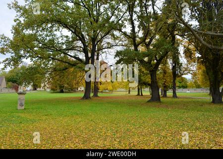 Parc du château de Kromsdorf en Allemagne, en saison atumn Banque D'Images