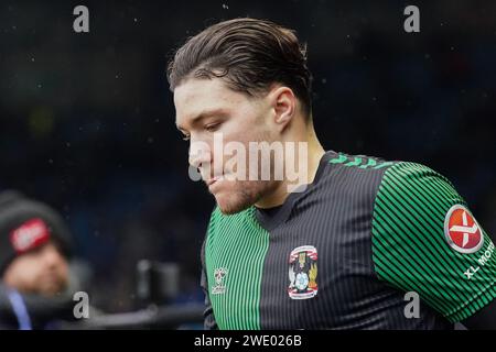 Sheffield, Royaume-Uni. 20 janvier 2024. Le milieu de terrain de Coventry City Callum O'Hare (10) lors du Sheffield Wednesday FC contre Coventry City FC au Hillsborough Stadium, Sheffield, Royaume-Uni, le 20 janvier 2024 Credit : Every second Media/Alamy Live News Banque D'Images