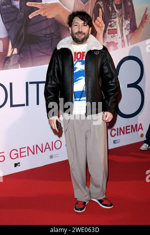 Milan, Italie. 22 janvier 2024. Milan, première du film “The Usual idiots 3” - Herbert Ballerina Credit : Independent photo Agency/Alamy Live News Banque D'Images