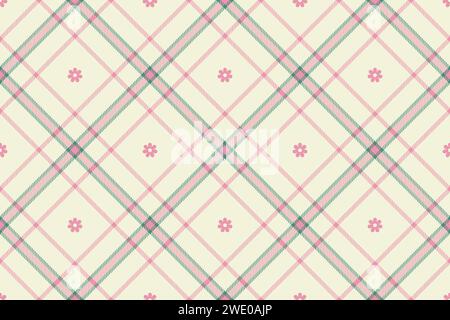 Motif Vichy printanier, plaids à carreaux sans coutures. Fond vichy pastel pour nappe, serviette, robe, design textile de vacances de Pâques Illustration de Vecteur