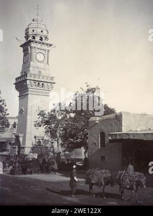 Tour de l'horloge Alep-Bab al-Faraj. Banque D'Images