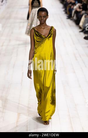 Paris, France. 22 janvier 2024. CHRISTIAN DIOR haute Couture Printemps/été 2024 Runway pendant la semaine de la mode haute Couture de Paris le 2024 janvier - Paris ; France 22/01/2024 crédit : dpa/Alamy Live News Banque D'Images