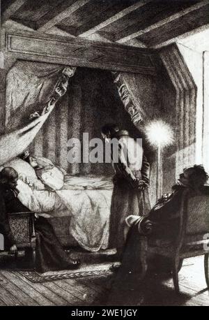 Alfred de Richemont - Madame Bovary - mort d'Emma Bovary. Banque D'Images