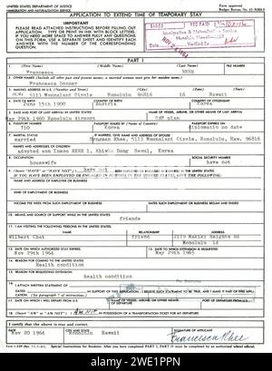 Dossier de l'affaire extraterrestre pour Francesca Rhee Banque D'Images
