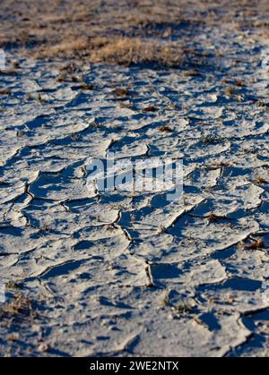 Trona, Californie, États-Unis. 14 janvier 2024. Searles Lake est un lac endorhéique situé dans la vallée de Searles dans le désert de Mojave, dans le nord-ouest du comté de San Bernardino, en Californie. Crédit : Katrina Kochneva/ZUMA Wire/Alamy Live News Banque D'Images