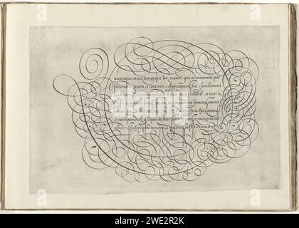 Exemple d'écriture Quiconique aura relevé (...), Simon Frisius, d