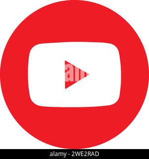 Logo YouTube Typographie, ancien signe YouTube , bouton de YouTube, bouton lecture Illustration de Vecteur