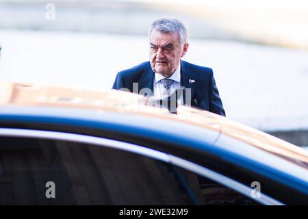 20.01.2024 - Neujahrsempfang der NRW-CDU in Düsseldorf : Herbert Reul NRW Innenminister vor der Veranstaltung im Museum Kunstpalast. , *** 20 01 2024 réception du nouvel an de la CDU NRW à Düsseldorf Herbert Reul Ministre de l'intérieur avant l'événement au Musée Kunstpalast , Banque D'Images