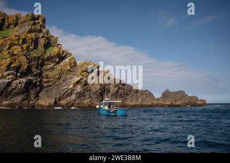 inishmore falaises arial dans le comté de clare Banque D'Images