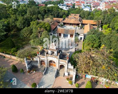 Temple du roi an Duong Vuong, Citadelle Co Loa ou Di tích Thành Cổ Loa, Dong Anh, Hanoi, Vietnam Banque D'Images