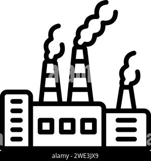 Icône pour polluants, polluant Illustration de Vecteur