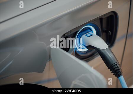 Electrifiez votre conduite : une ambiance visuelle à l'élégance des véhicules électriques Banque D'Images