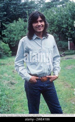 Duane Loken est un acteur et chanteur américain, surtout connu pour son rôle de Wolfpaw indien dans la série télévisée How the West was Won or the Macahans. Photographié lors d'une visite en Suède en juillet 1985. Banque D'Images