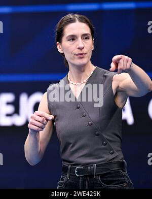 Paris, France. 20 janvier 2024. Andrea Petkovic lors du tournoi de tennis Australian Open AO 2024 Grand Chelem le 21 janvier 2024 à Melbourne Park en Australie. Crédit : Victor Joly/Alamy Live News Banque D'Images