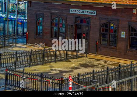 Anadolu Kavagi Village Istanbul Turquie, croisière sur le Bosphore Banque D'Images